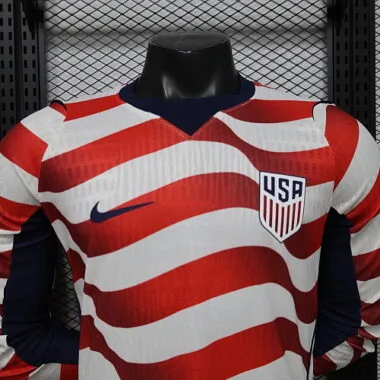 2026 Player USA Home Long Sleeve Kit World Cup Cheap Football Jersey Wholesale Yupoo