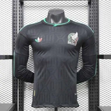 2026 Players Mexico Third Away Kit World Cup Long Sleeve Kit S-3XL Cheap Football Jersey Wholesale Y
