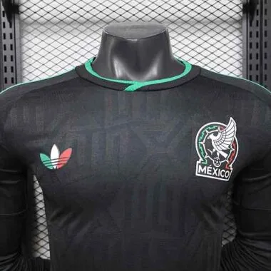 2026 Players Mexico Third Away Kit World Cup Long Sleeve Kit S-3XL Cheap Football Jersey Wholesale Y