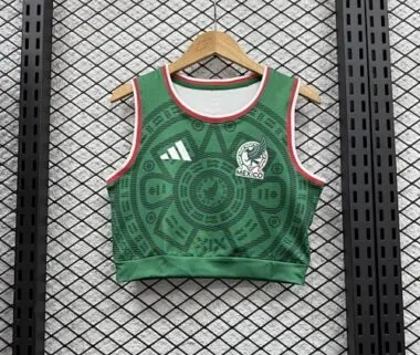 2026 Mexico Women#039;s Vest Home Kit S-XL Cheap Football Jersey Wholesale Yupoo