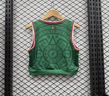 2026 Mexico Women#039;s Vest Home Kit S-XL Cheap Football Jersey Wholesale Yupoo