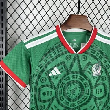 2026 Kids Mexico Home Kit World Cup Cheap Football Jersey Wholesale Yupoo