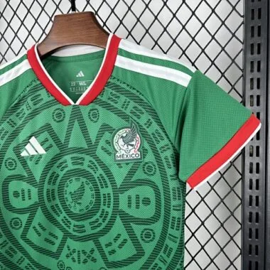 2026 Kids Mexico Home Kit World Cup Cheap Football Jersey Wholesale Yupoo