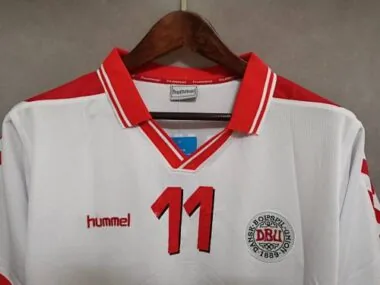 1998 Denmark away white