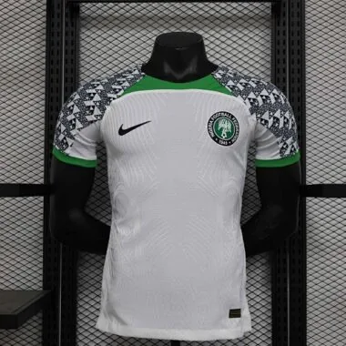 2023 Nigeria Away Kit White Player Version Shirt Soccer Jerseys For Sale