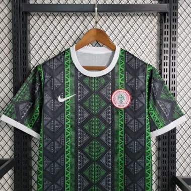 2023 Nigeria Training Green&Black S-XXL Cheap Soccer Jerseys