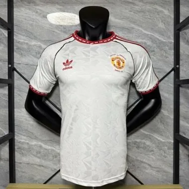 25-26 Player Manchester United White Special Edition Kit Cheap Football Jersey Wholesale Yupoo