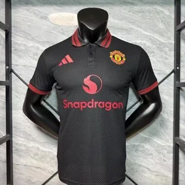 25-26 Player Manchester United Black Special Edition Kit Cheap Football Jersey Wholesale Yupoo