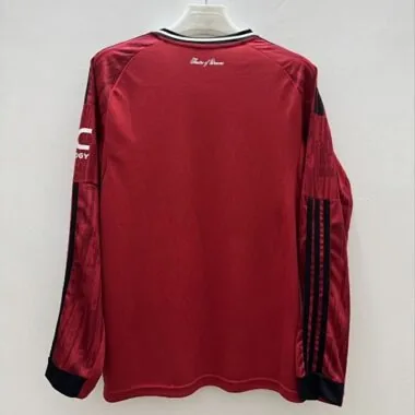 25-26 Manchester United Home Long Sleeve Kit S-4XL Cheap Football Jersey Wholesale Yupoo