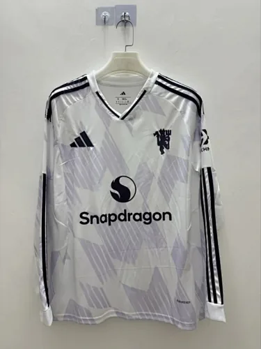 25-26 Manchester United Away Long Sleeve Kit S-4XL Cheap Football Jersey Wholesale Yupoo