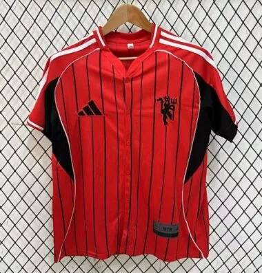 25-26 Manchester United US Pack Baseball Jersey S-4XL Cheap Soccer Jerseys Yupoo