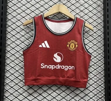 25-26 Manchester United Women#039;s Vest Home Kit S-XL Cheap Football Jersey Wholesale Yupoo