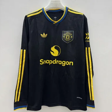 25-26 Manchester United Third Away Long Sleeve Kit S-4XL Cheap Football Jersey Wholesale Yupoo