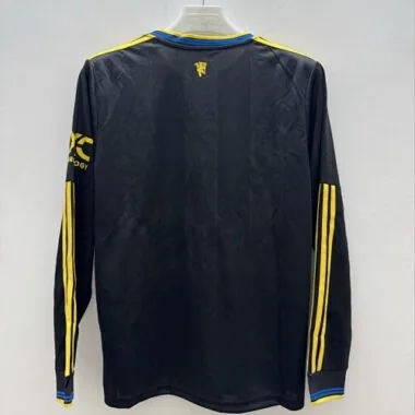 25-26 Manchester United Third Away Long Sleeve Kit S-4XL Cheap Football Jersey Wholesale Yupoo