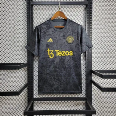 23-24 Manchester United Stone Roses Pre-Match SizeS-4XL Jersey Yupoo