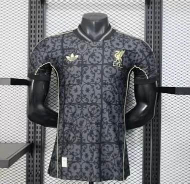 2025/26 Player Liverpool Black Gold Special Edition Kit
