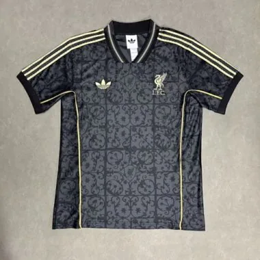 25-26 Liverpool Black Gold Special Edition Kit Cheap Football Jersey Wholesale Yupoo