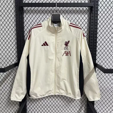 25-26 Liverpool Windbreaker Jacket Kit S-3XL Cheap Football Jersey Wholesale Yupoo