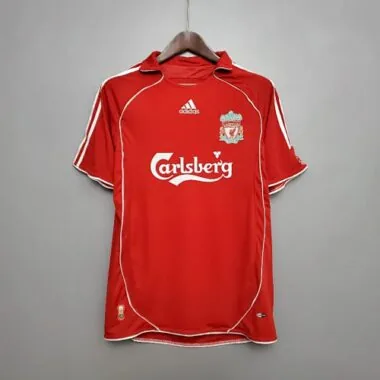 06-07 Retro Liverpool Soccer Jersey Home