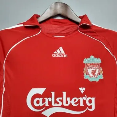 06-07 Retro Liverpool Soccer Jersey Home
