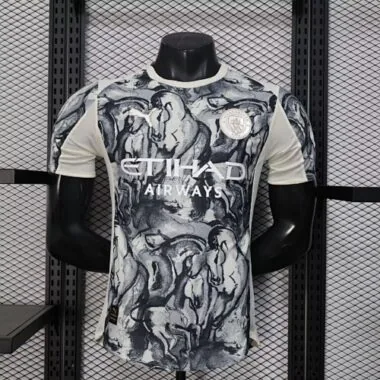 25-26 Player Manchester City Horse Year Special Edition Kit Cheap Football Jersey Wholesale Yupoo