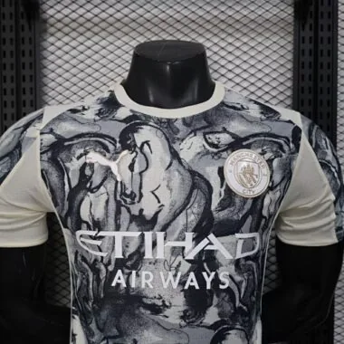 25-26 Player Manchester City Horse Year Special Edition Kit Cheap Football Jersey Wholesale Yupoo
