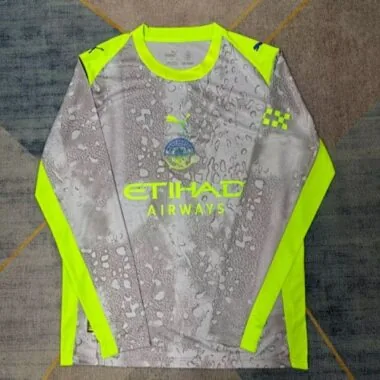 25-26 Manchester City Third Away Long Sleeve Kit S-4XL Cheap Football Jersey Wholesale Yupoo