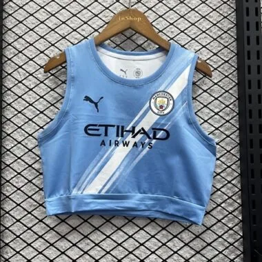 25-26 Manchester City Women#039;s Vest Home Kit S-XL Cheap Football Jersey Wholesale Yupoo