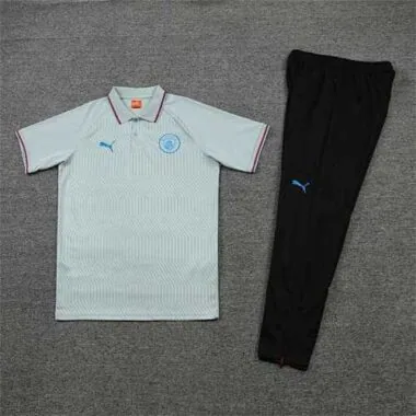 Manchester City Polo grey stripes