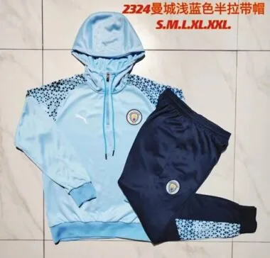 23-24 Manchester City Hoodie Long Sleeve Training Suit Yupoo(2)