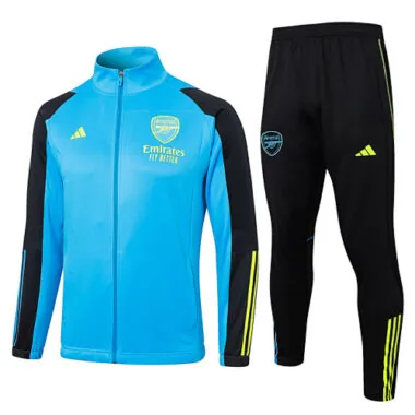 2023/24 Arsenal Blue Jacket Suits Long Sleeve Tracksuit