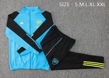 2023/24 Arsenal Blue Jacket Suits Long Sleeve Tracksuit