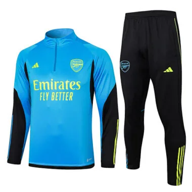 2023/24 Arsenal Training Suit Blue Long Sleeve Tracksuit