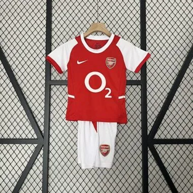 02-04 Arsenal Home Retro Kids Kits Children Shirt