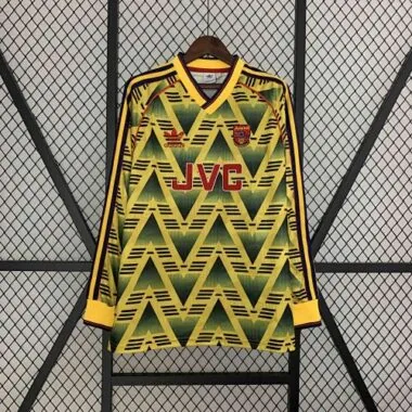91-93 Retro Long Sleeve Arsenal Away