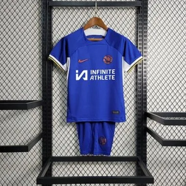 23-24 Chelsea home kids size 16-28 Soccer Jerseys