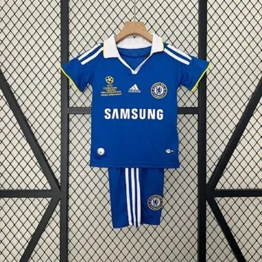 08-09 Chelsea Home Champions League Retro Kid Kits Youth Apparels