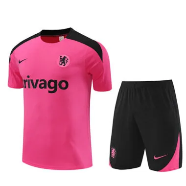 24-25 Chelsea Pink Training Kits(Top+Shorts)