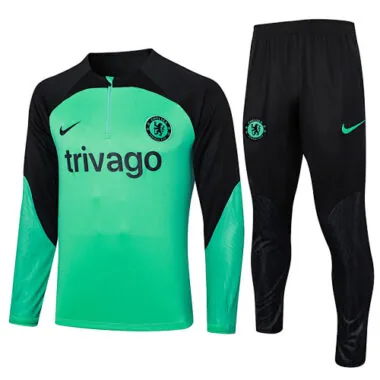 23-24 Chelsea Green Training Suit Long Sleeve Sweat Kits