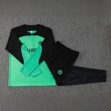 23-24 Chelsea Green Training Suit Long Sleeve Sweat Kits