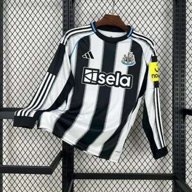 25-26 Newcastle United Home Long Sleeve Kit S-XXL Cheap Football Jersey Wholesale Yupoo