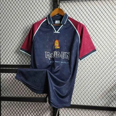 99-00 West Ham Iron Maiden Home Retro Kit Vintage Shirt