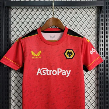 23-24 Kids Wolverhampton Wanderers away game size 16-28 Football Shirt