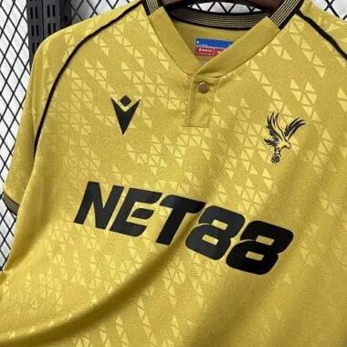 25-26 Crystal Palace Away Eagle Gold Kit S-4XL Cheap Soccer Jerseys Yupoo