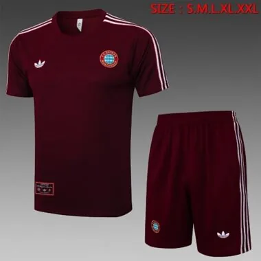 25-26 Bayern Munich Short Sleeve Training Kit Tracksuit Yupoo