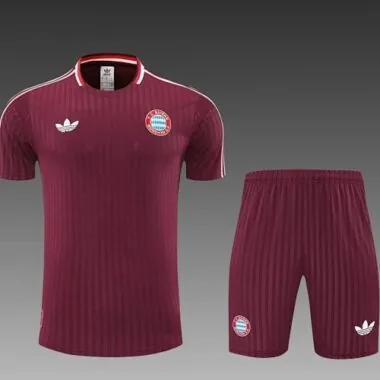 25-26 Bayern Munich Short Sleeve Training Kit Tracksuit Yupoo