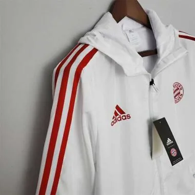 22-23 Bayern white windbreaker