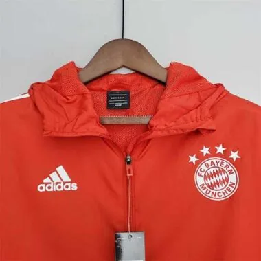 22-23 Bayern red windbreaker