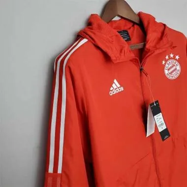 22-23 Bayern red windbreaker