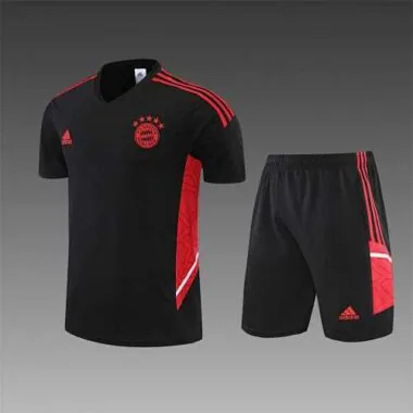 22-23 Bayern Munich Training Short Sleeve Kit Black